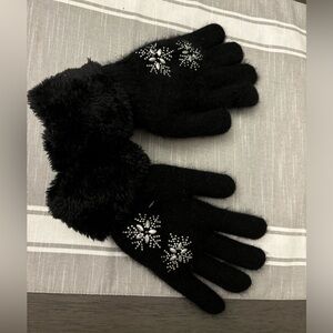 NWOT Black Fashion Gloves